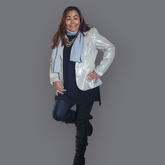 Tommy Hilfiger Womens Elegant Gray Scarf - Picture 6 of 9